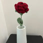 Knitted Red Rose